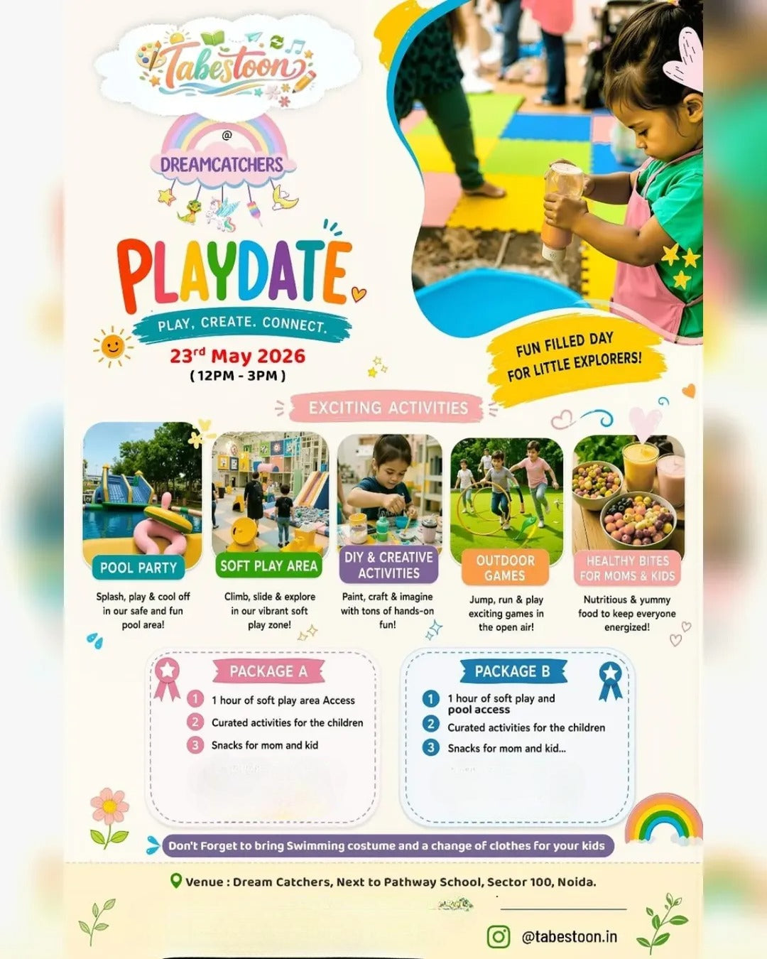Playdate by Tabestoon 23-May at DreamCatchers Sector 100 Noida