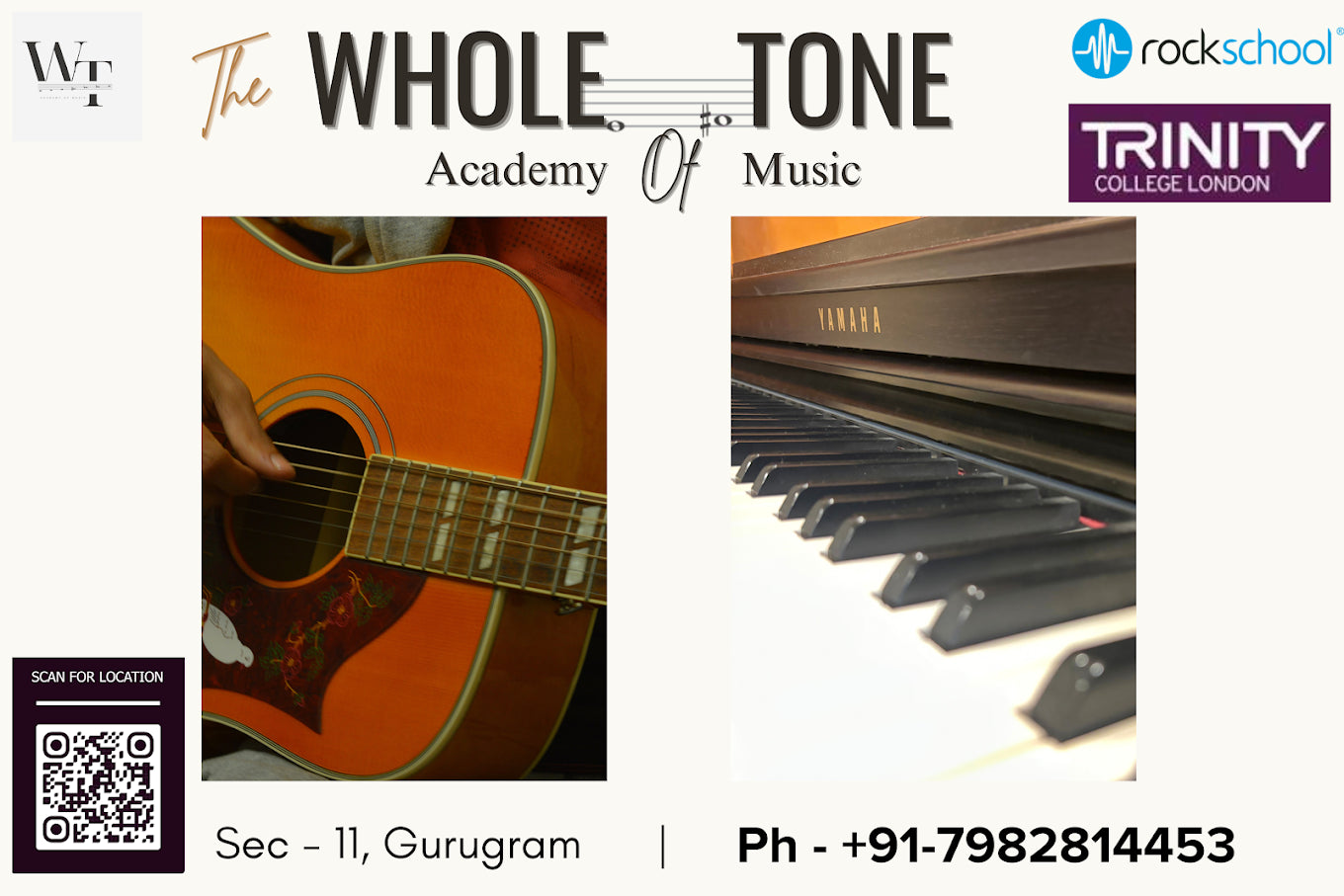 The Whole Tone Academy of Music for Keyboard & Guitar | Sector 11 Gurgaon