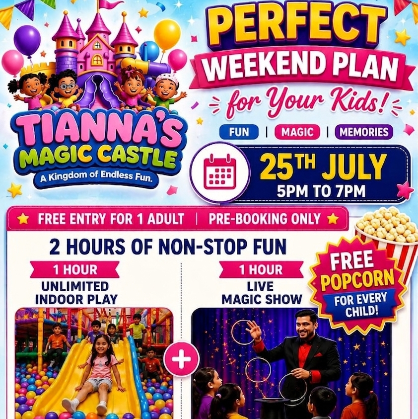 Weekend Activity (25 Jul) at Tianna's Magic Castle | Akshayanagar Bangalore