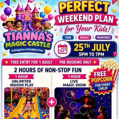 Weekend Activity (25 Jul) at Tianna's Magic Castle | Akshayanagar Bangalore