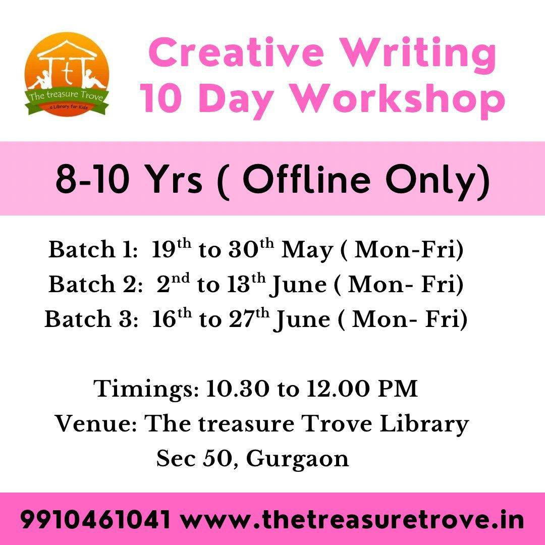 Summer Workshop Fest by The Treasure Trove Kids Library(19 May - 29 Jun) | Nirvana Country Gurgaon - ActivityKidz