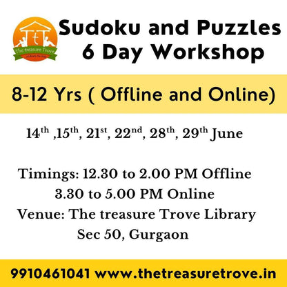 Summer Workshop Fest by The Treasure Trove Kids Library(19 May - 29 Jun) | Nirvana Country Gurgaon - ActivityKidz