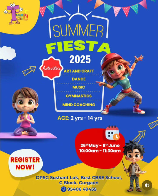 Summer Fiesta by Tumble & Twirl Academy (26 May - 8 Jun) | Sector 43 Gurgaon - ActivityKidz