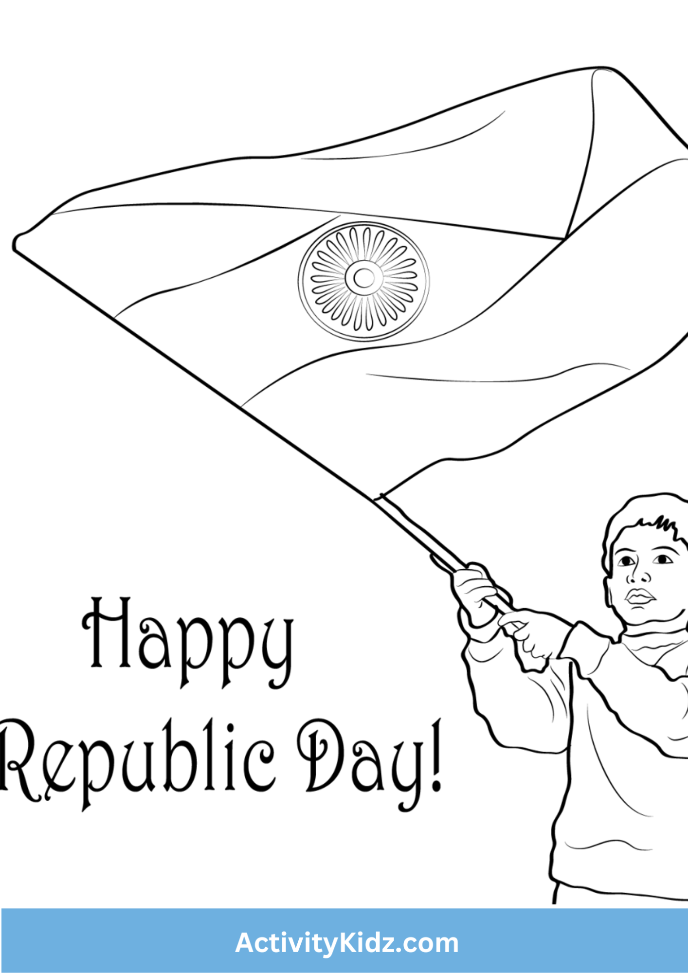 Celebrate with Colors: Republic Day Worksheet