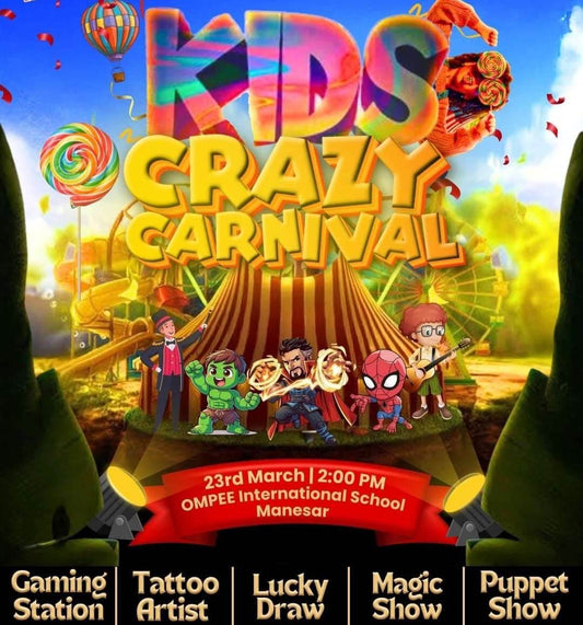 Krazy Kids Carnival (23-Mar) Ompee International School IMT Manesar Gurgaon - ActivityKidz