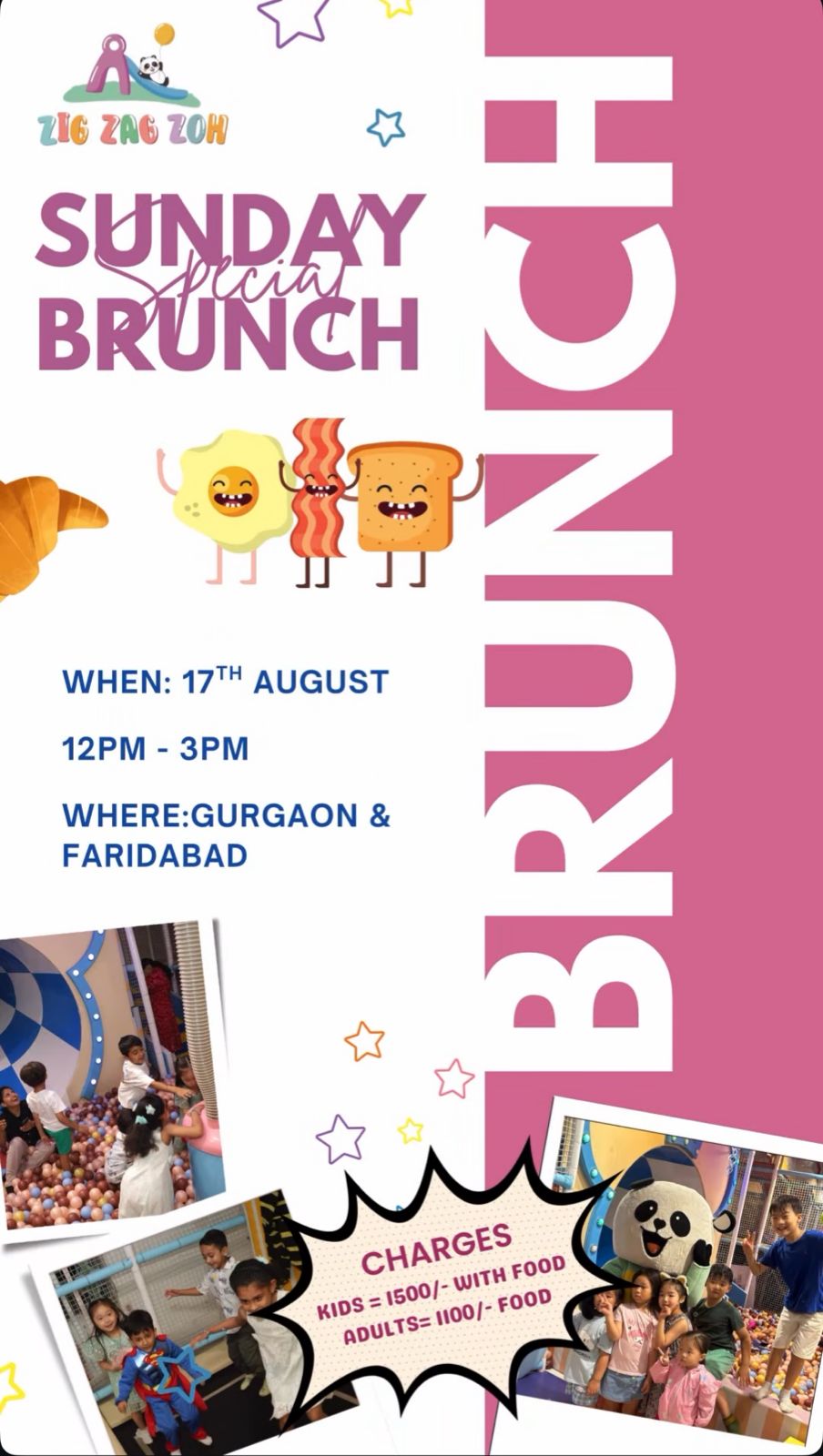 Sunday Brunch at Zig Zag Zoh (17-Aug) | DLF Phase 1 Gurgaon