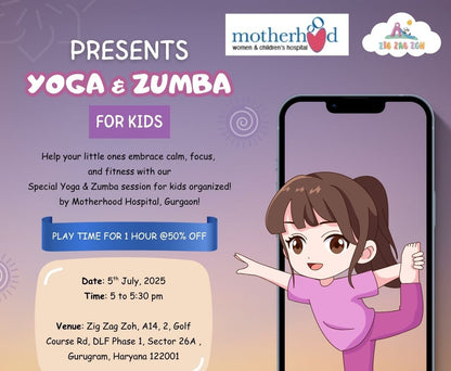 Yoga & Zumba Fun Day at Zig Zag Zoh (5-July) | DLF Phase 1 Gurgaon