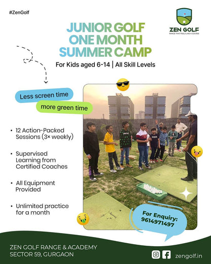 Zen Golf Academy Junior Golf Summer Camp | Sector 59 Gurgaon - ActivityKidz
