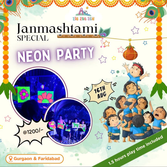 Janamastami Special at Zig Zag Zoh Indoor Play Area (16 August) | DLF Phase 1 Gurgaon