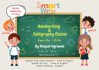 Smart Write Academy | Handwriting and Calligraphy Academy | Vipul Greens Sector 48 Gurgaon