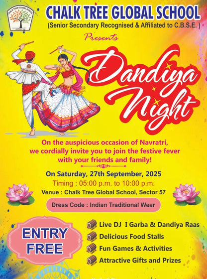 Dandiya Special at Chalk Tree Global School (27 Sep) | Sector 57 Gurgaon