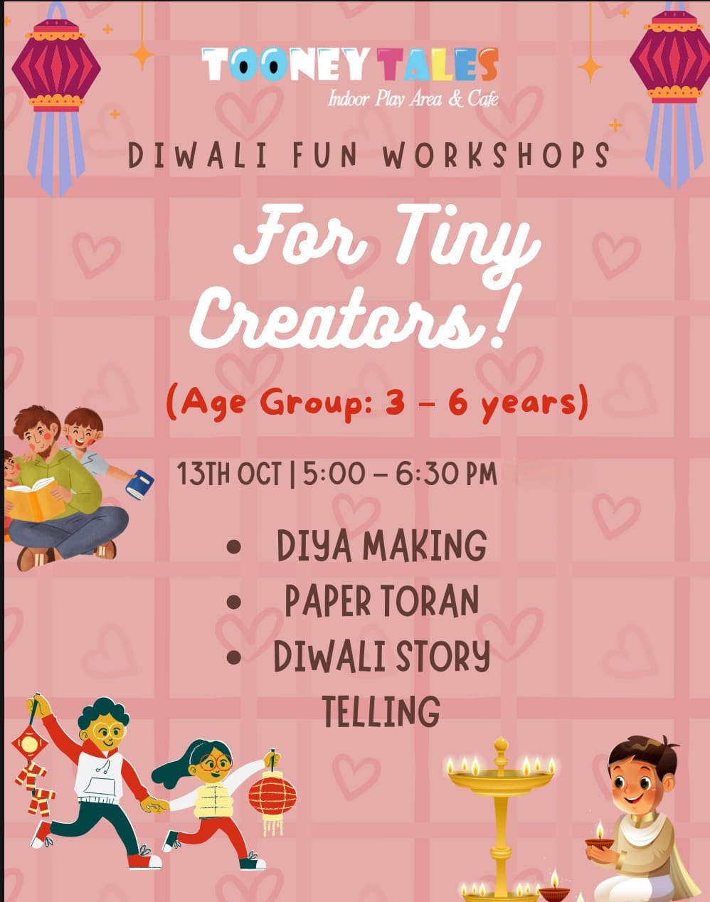 Diwali Fun Workshop at Tooney Tales (13 Oct) | Sector 133 Noida