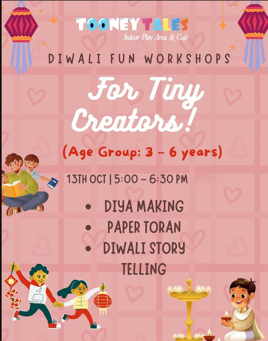 Diwali Fun Workshop at Tooney Tales (13 Oct) | Sector 133 Noida
