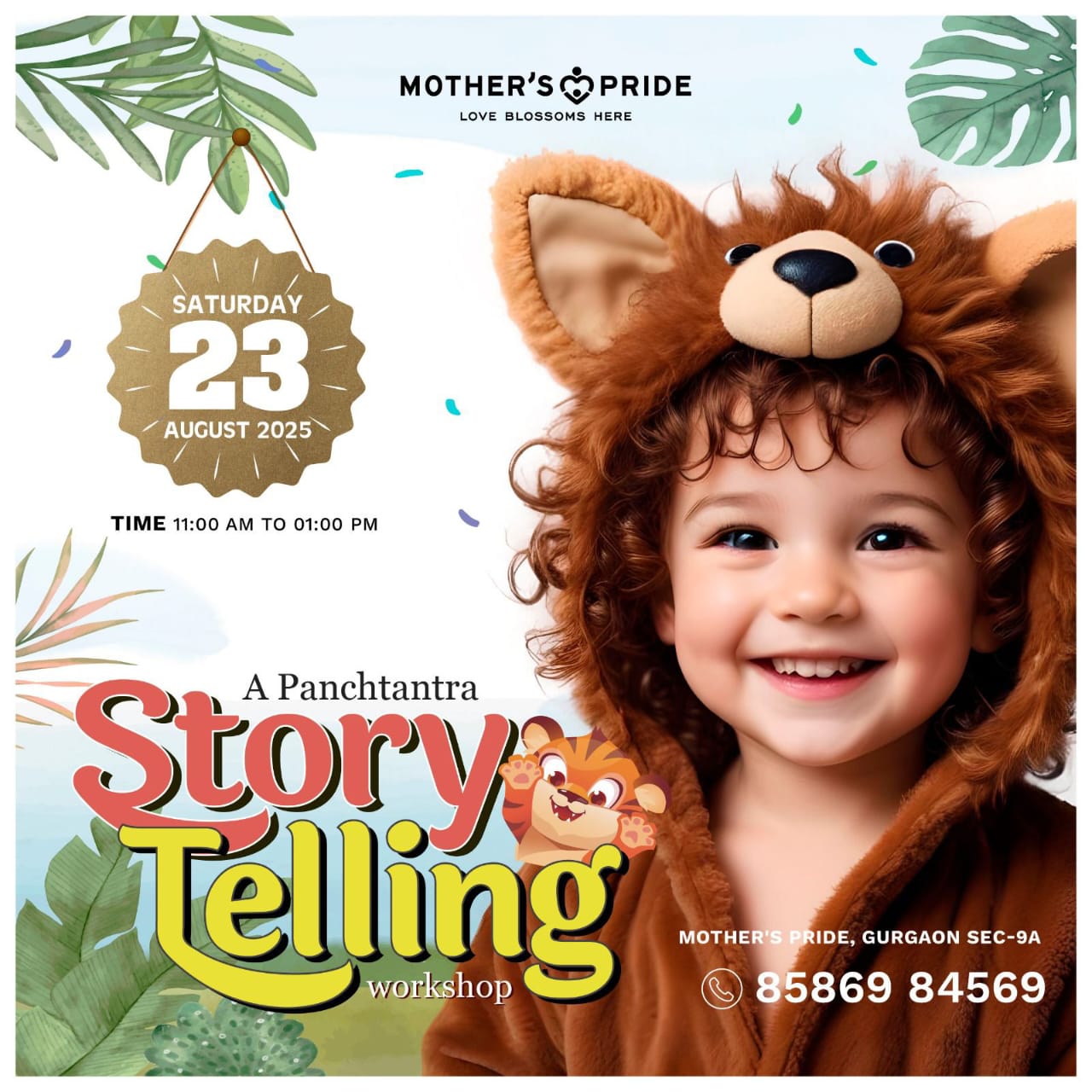 Story Telling Workshop at Mother's Pride Preschool (23-Aug) | Sector 9A Gurgaon