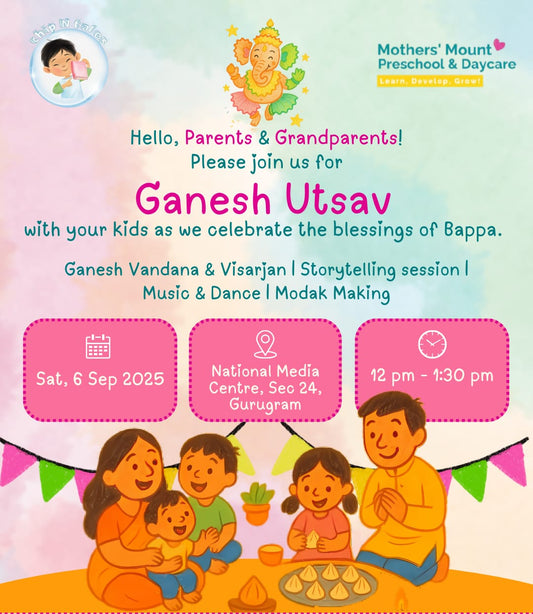 Ganesh Utsav (6-Sep) at Mothers’ Mount Preschool Sector 24 Gurgaon