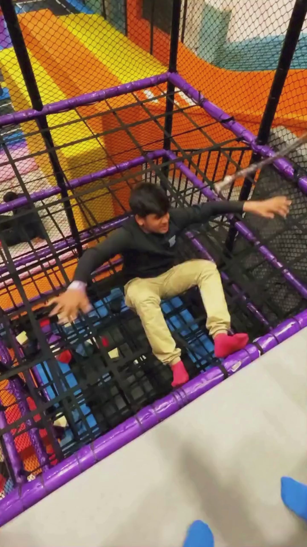 This indoor trampoline park offers a vibrant and energetic atmosphere for all ages. Children and adults alike can enjoy a variety of attractions, including trampolines, climbing walls, and a ball pit. The colorful environment and diverse activities create a fun-filled experience for families and friends.