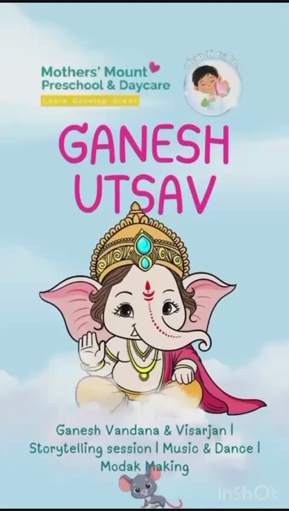 Ganesh Utsav (6-Sep) at Mothers’ Mount Preschool Sector 24 Gurgaon