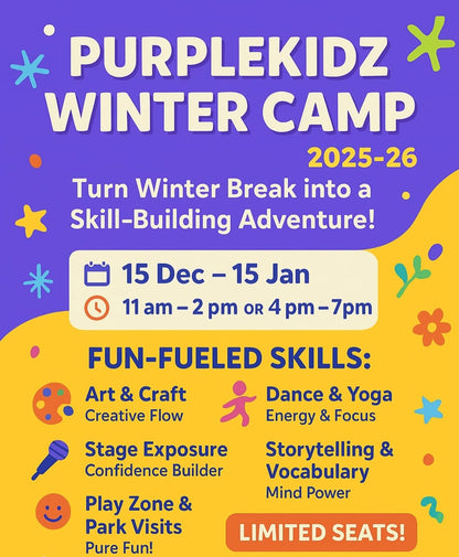 Winter Camp at Purple Kidz (15 Dec - 15 Jan) | Ashok Vihar 2 Delhi