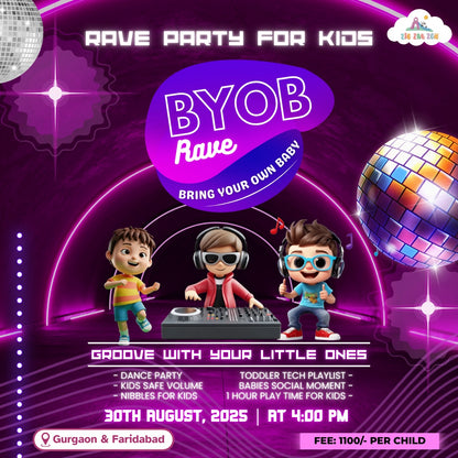 BYOB Rave at Zig Zag Zoh Indoor Play Area (30-Aug) Sector 26 Gurgaon